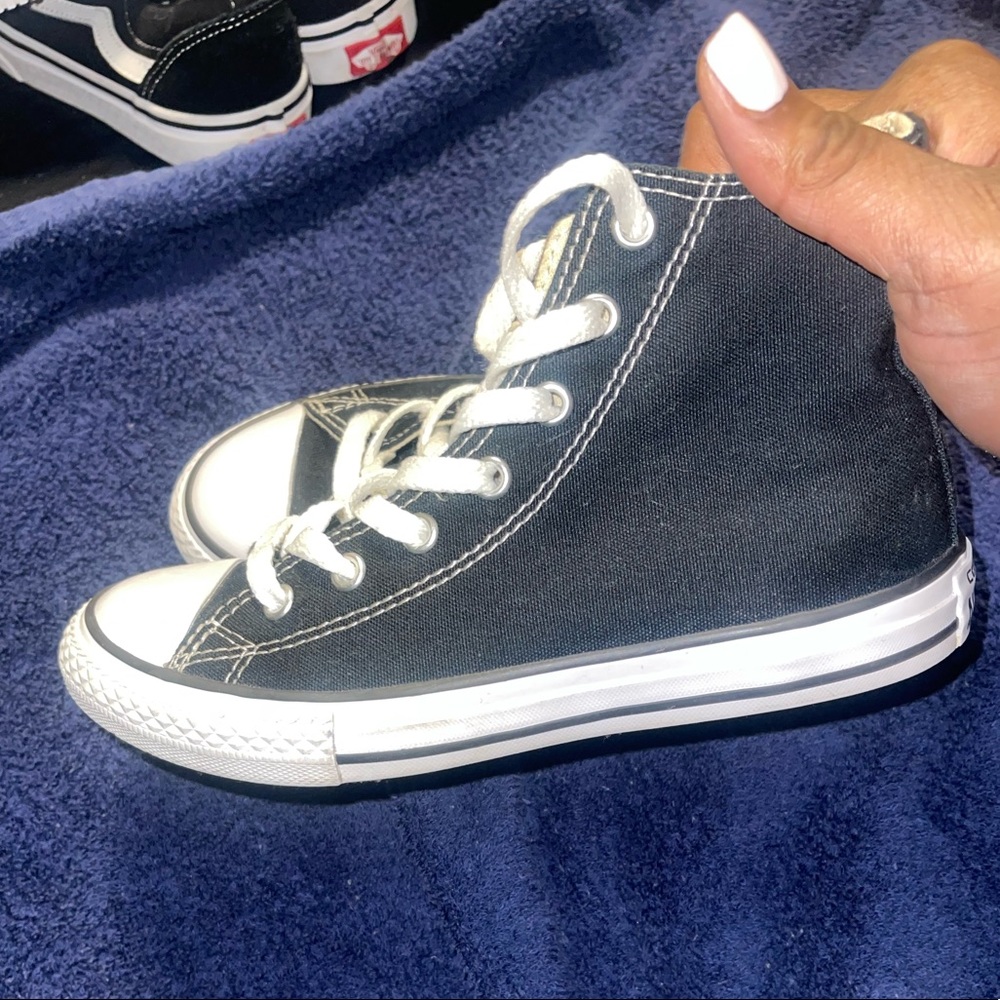Kids black hip top Converse Chuck Taylor